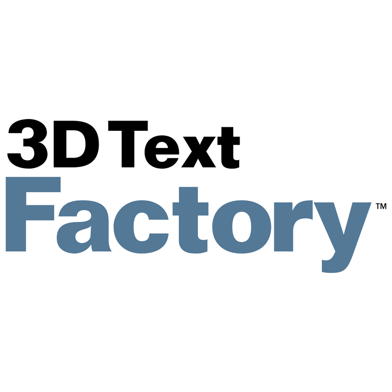 3D Text Factory Logo PNG Vector  PNG