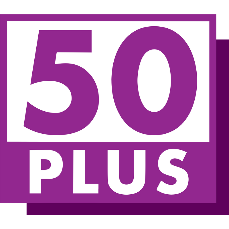 50 Plus Logo PNG Vector  PNG