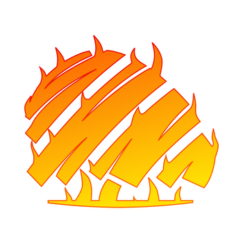 AC en flames Logo PNG