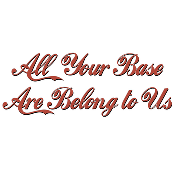 All Your Base Are Belong To Us 标志 PNG