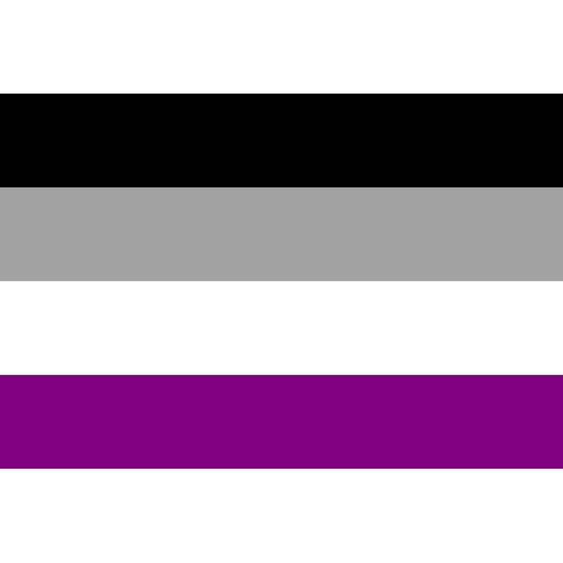 Asexual Pride Flag Logo PNG Vector, Icon Transparent