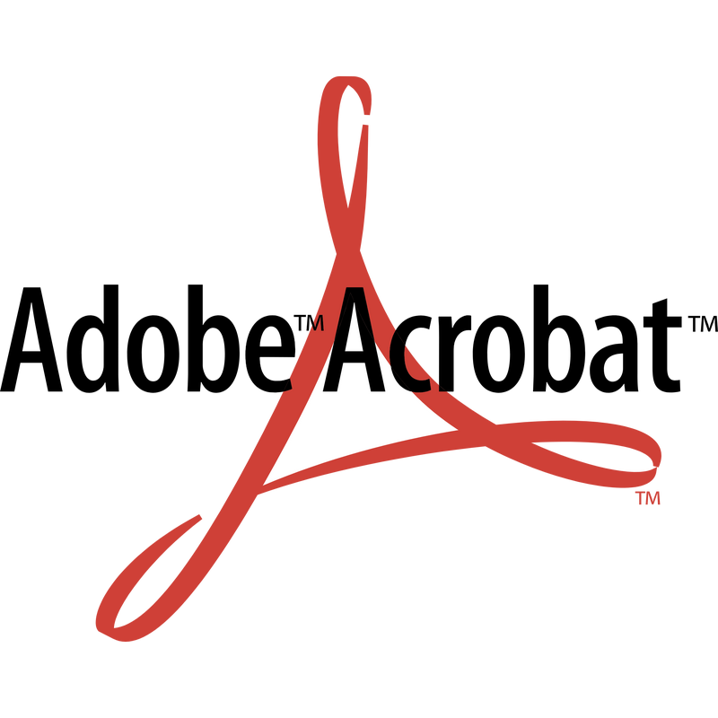 Adobe Acrobat Logo PNG Vector, Icon Transparent