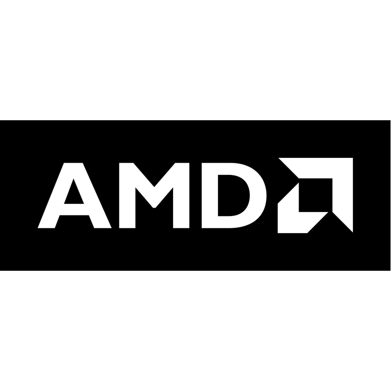 Amd Advanced Micro Devices White Logo PNG Vector, Icon Transparent