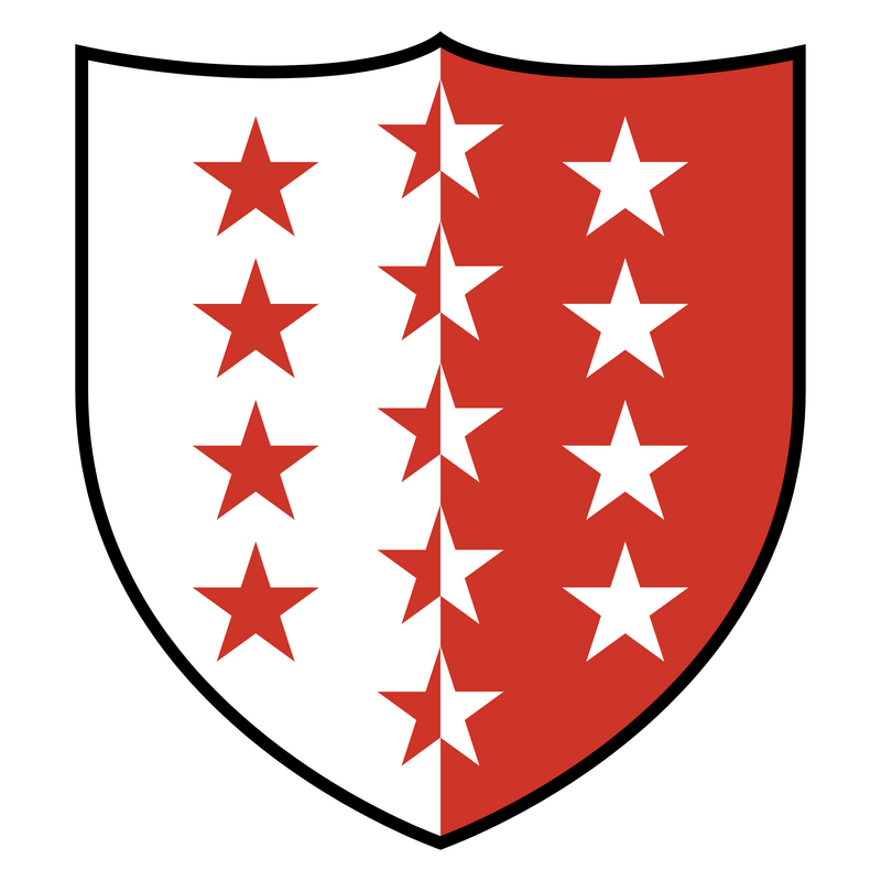 Drapeau canton du Valais 标志 PNG Vector  PNG