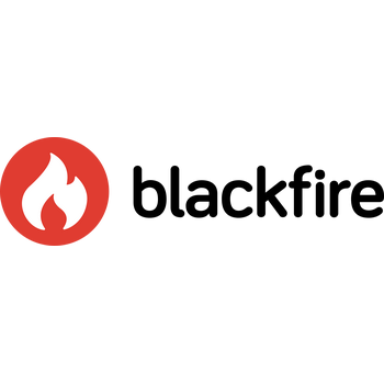 Blackfire Wordmark Inverted Logo PNG Transparente