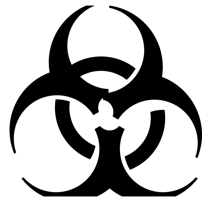 Biohazard Symbol Logo PNG Vector  PNG