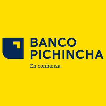 Banco Pichincha Nuevo  Fondo Amarillo Logo PNG Läpinäkyvä