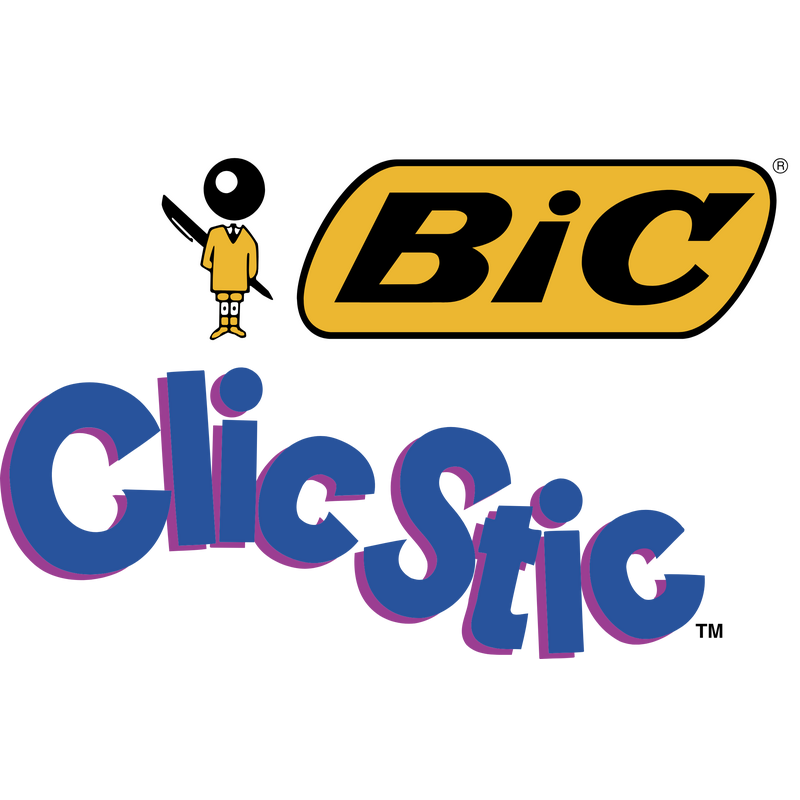 Bic Clic Stic Logo PNG Vector  PNG