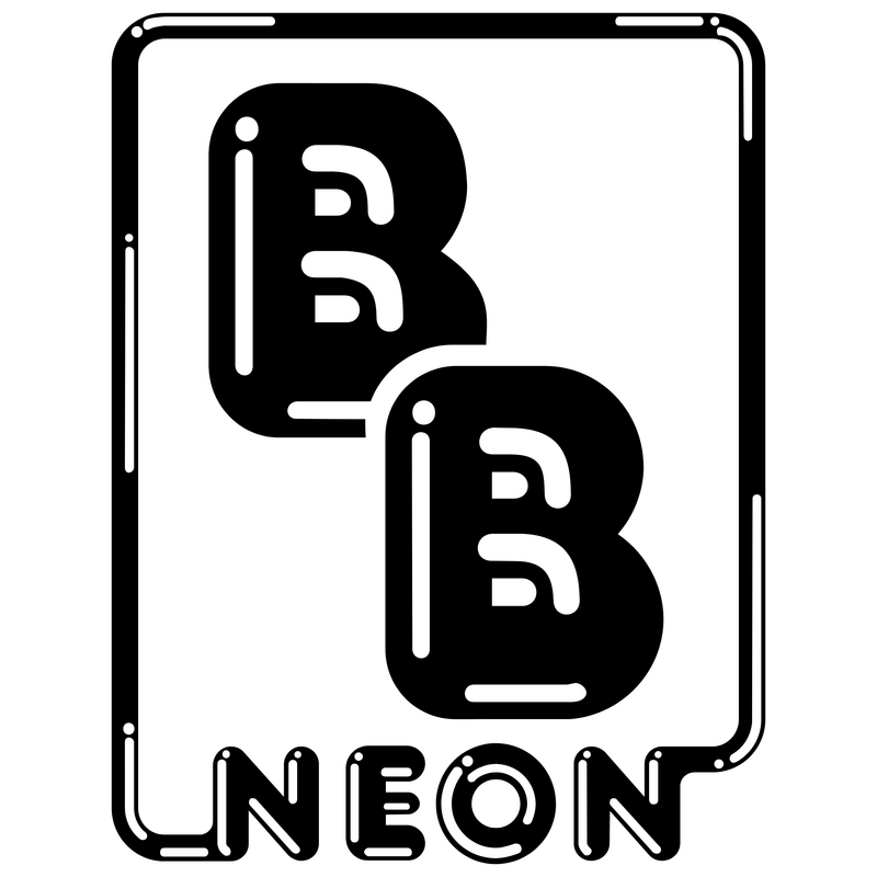 B&B Neon Logo PNG Vector  PNG