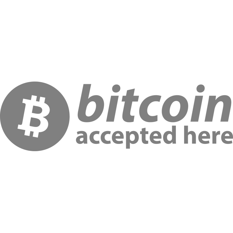 Bitcoin Accepted Here BTC Logo PNG Vector  PNG