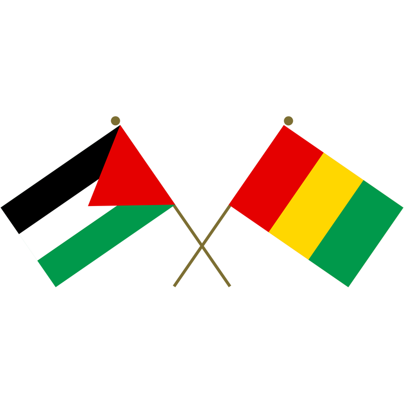 Crossed Flags of Palestine and Guinea โลโก้ PNG Vector  PNG