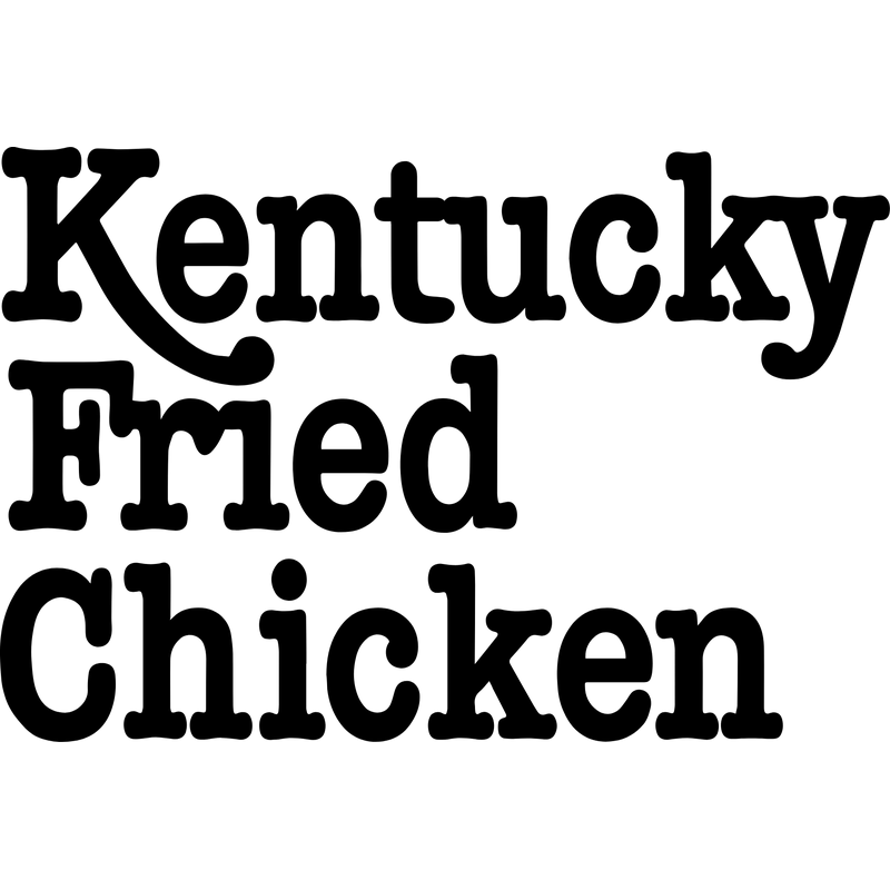 Classic Kfc Text Logo PNG Vector  PNG
