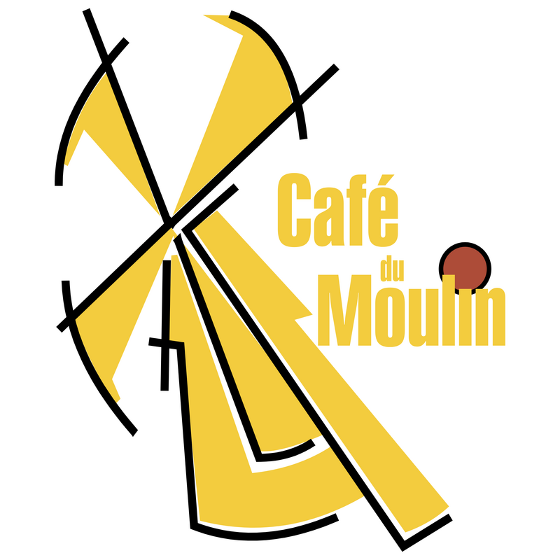 Cafe Du Moulin 标志 PNG Vector  PNG