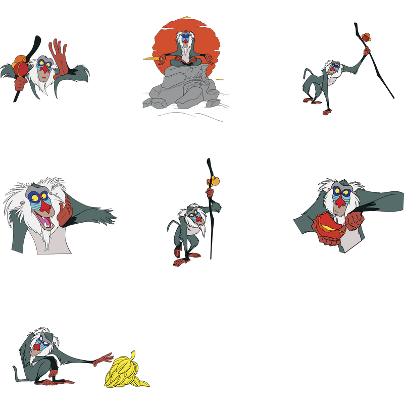 Disney&#039;s Rafiki Logo PNG Vector  PNG