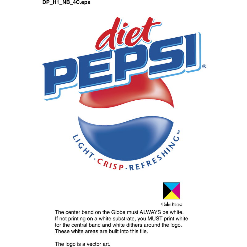 Diet Pepsi 标志 PNG Vector  PNG