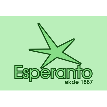 Esperanto Ekde 1887 Logo PNG Průhledné