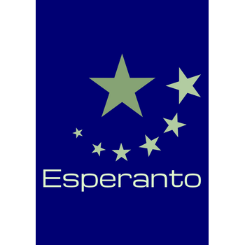 Esperanto Sep Steloj Logo PNG Průhledné