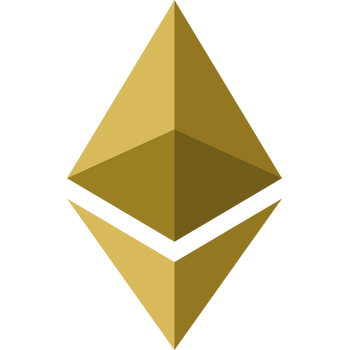Ethereum Gold Logo PNG Şeffaf