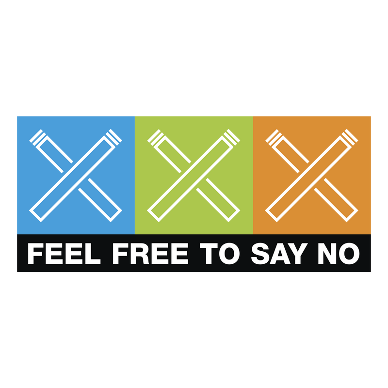 Feel Free To Say No Logo PNG Vector  PNG