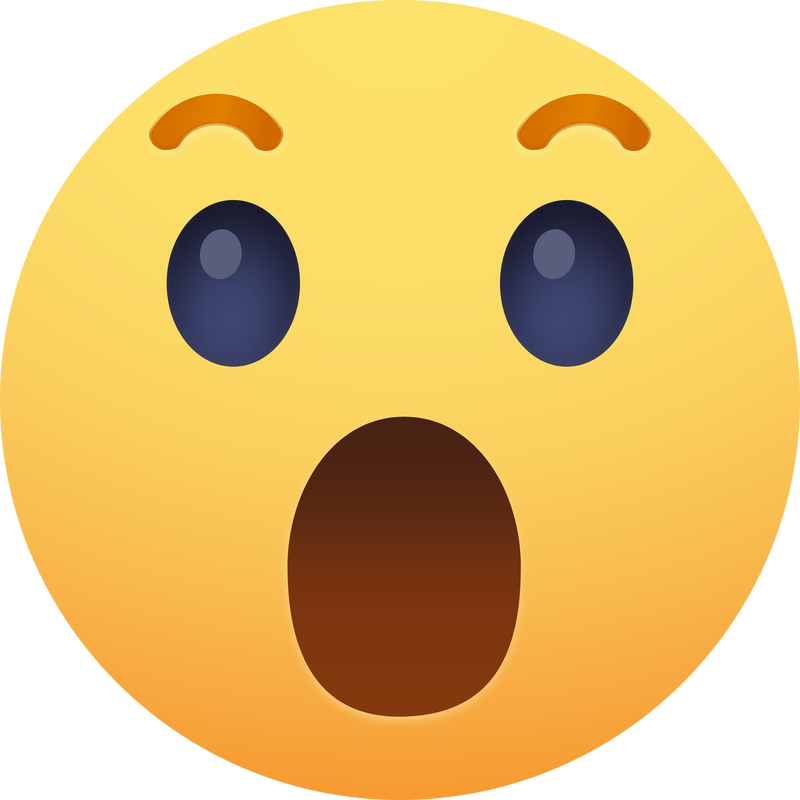 Facebook Reaction: Wow Logo PNG Vector  PNG