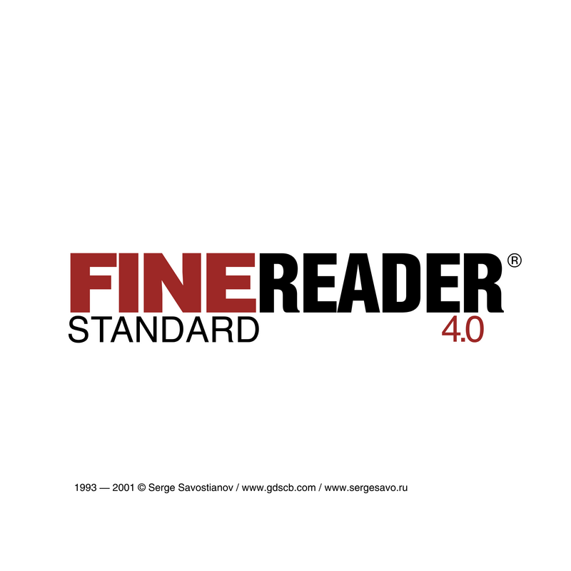 Finereader 4.0 Logo PNG Vector  PNG