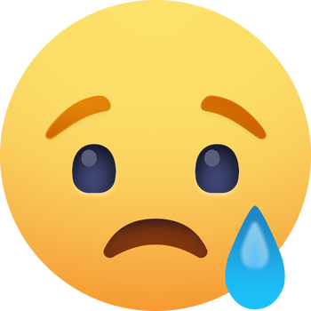 Facebook Reaction: Sad Лого PNG Прозрачно