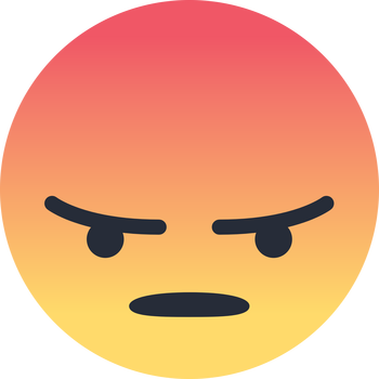 Facebook Angry Лого PNG Прозрачно