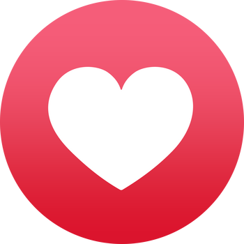 Facebook Reaction: Love Лого PNG Прозрачно