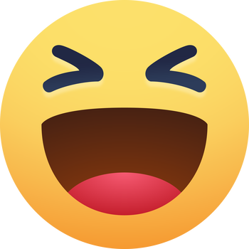 Facebook Reaction: Haha Лого PNG Прозрачно