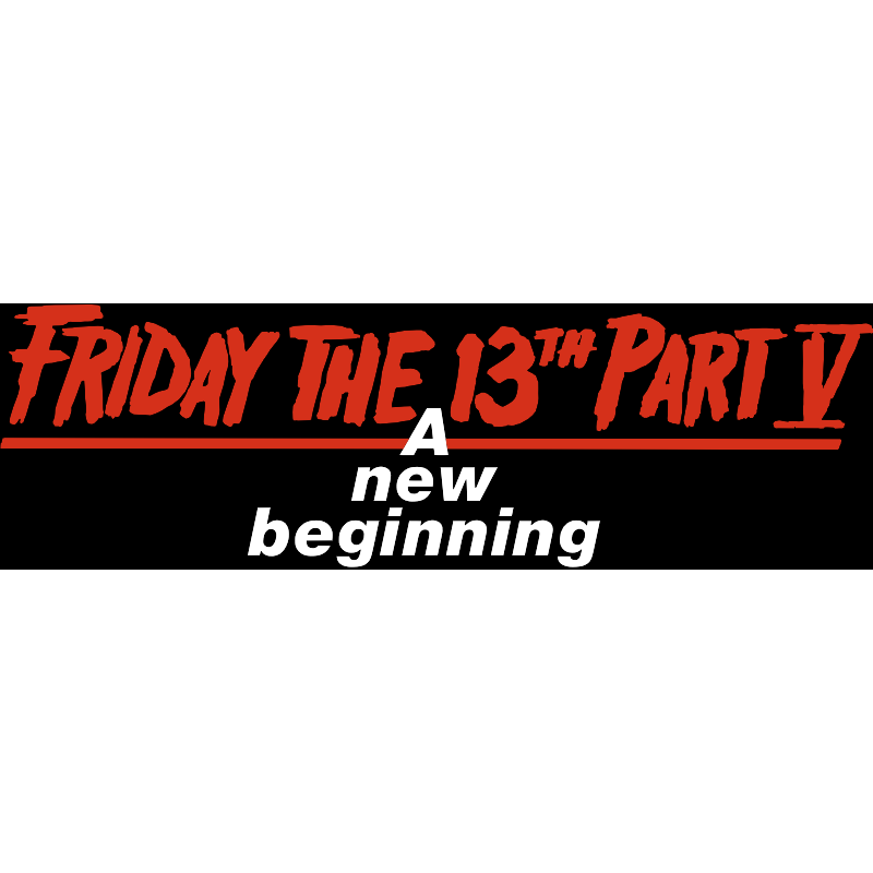 Friday the 13th Part 5 Logo svg