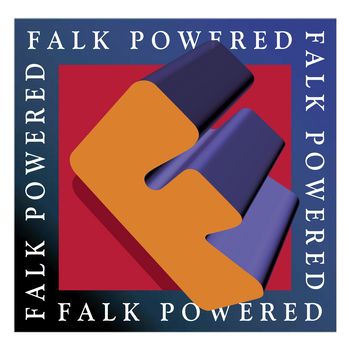 Falk Powered Logo PNG