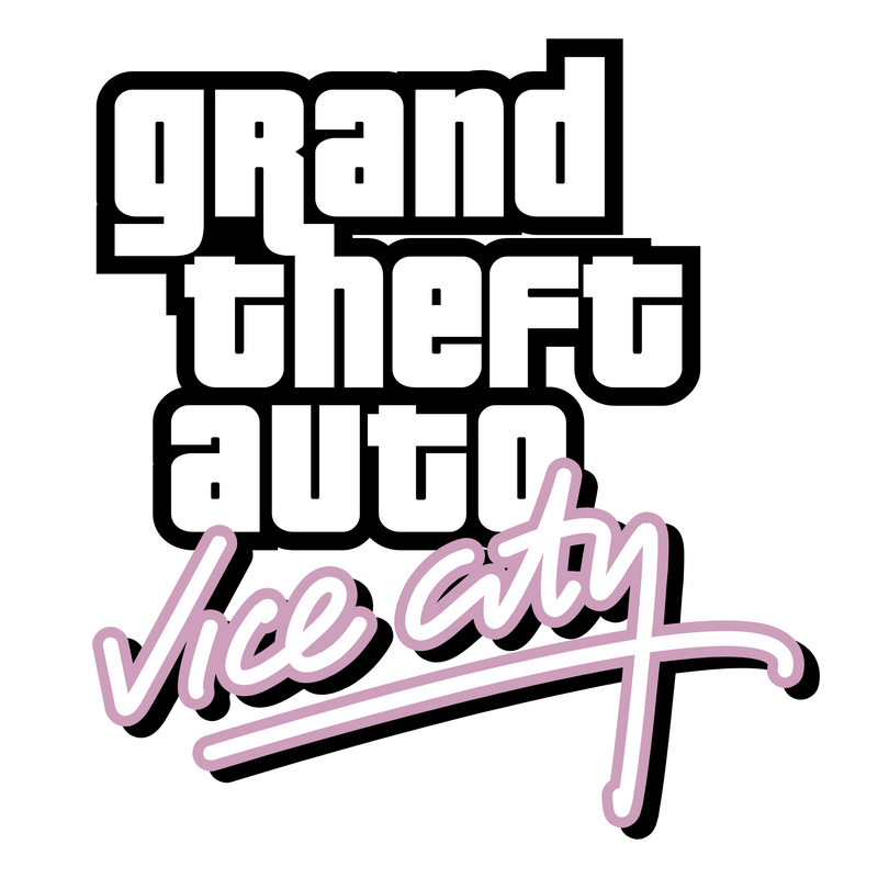 Grand Theft Auto Vice City Logo PNG Vector  PNG