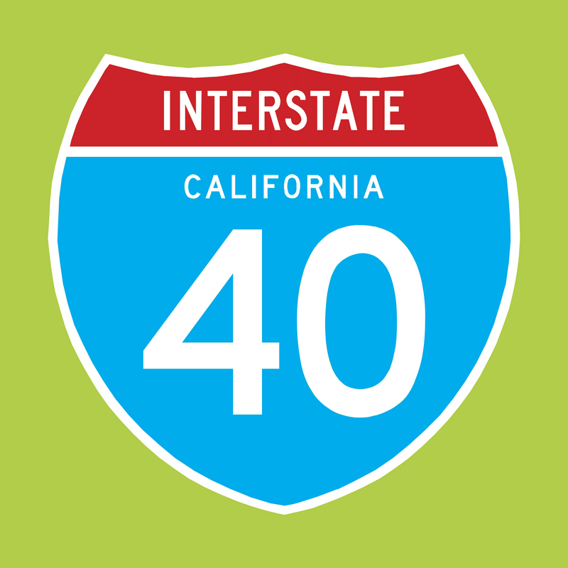 Interstate 40 Logo PNG Vector, Icon Transparent