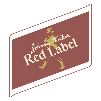 Johnnie Walker Red Label Logo PNG Průhledné