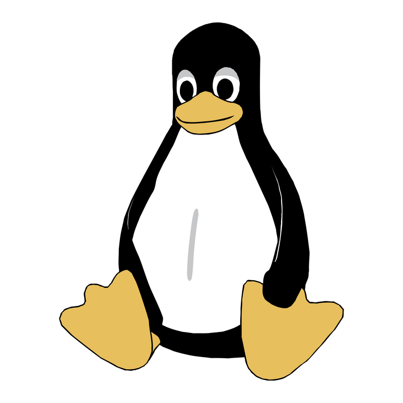 Linux Tux Logo PNG Vector  PNG