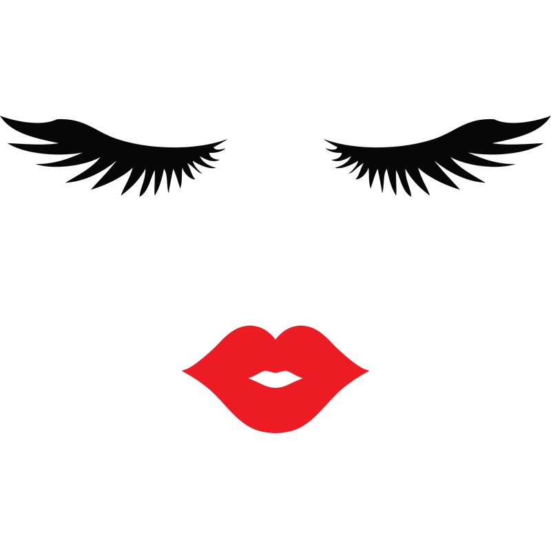 Lashes And Lips Logo PNG Vector  PNG