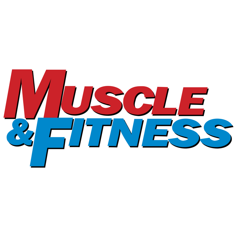 Muscle &amp; Fitness Logo PNG Vector  PNG