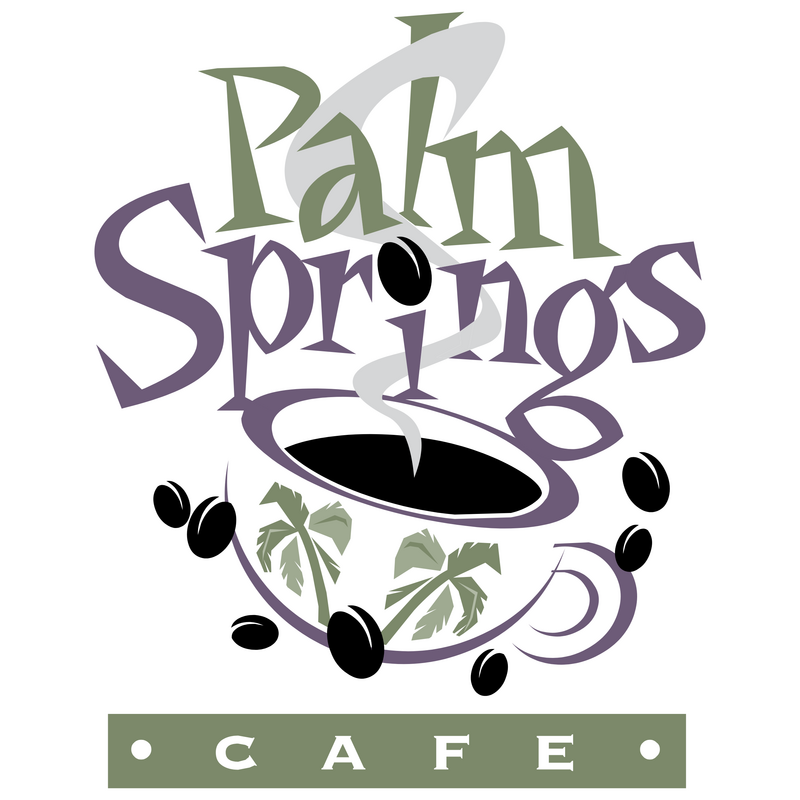 Palm Springs Cafe Logo PNG Vector, Icon Transparent