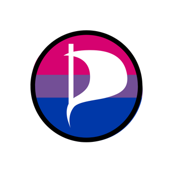 Pirate Parties Bisexual Logo PNG