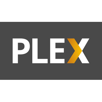 Plex White Logo PNG Transparente
