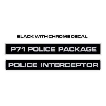 Police Interceptor Decals Logo PNG