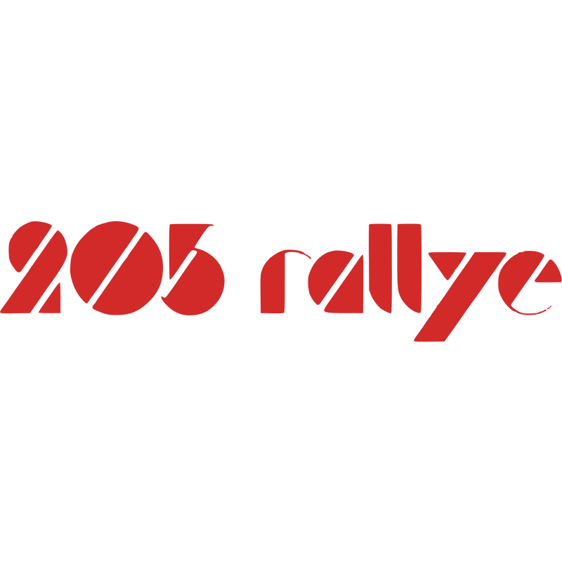 Peugeot 205 Rallye Logo PNG Vector  PNG