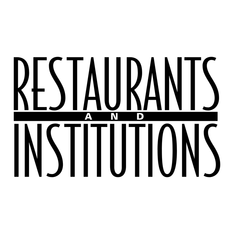 Restaurants &amp; Institutions Logo PNG Vector  PNG