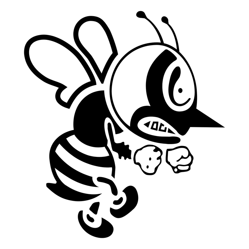 St Ambrose Fighting Bee Logo PNG Vector  PNG