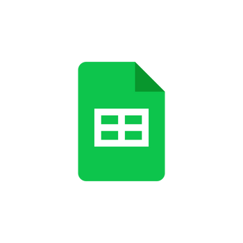 Sheets 로고 PNG 투명