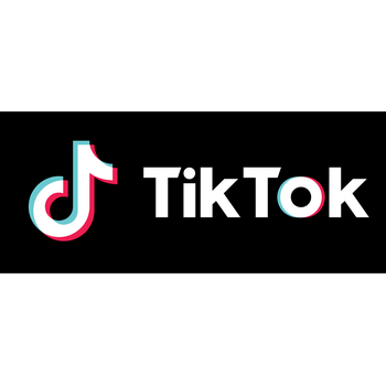 Tiktok Banner Black Logo PNG