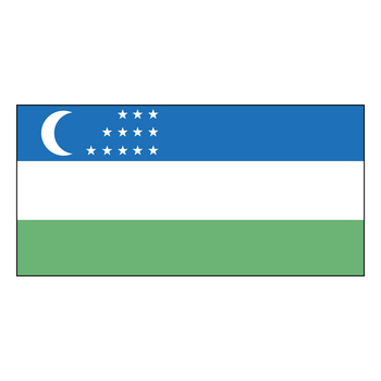 Flag of Uzbekistan Logo PNG Átlátszó