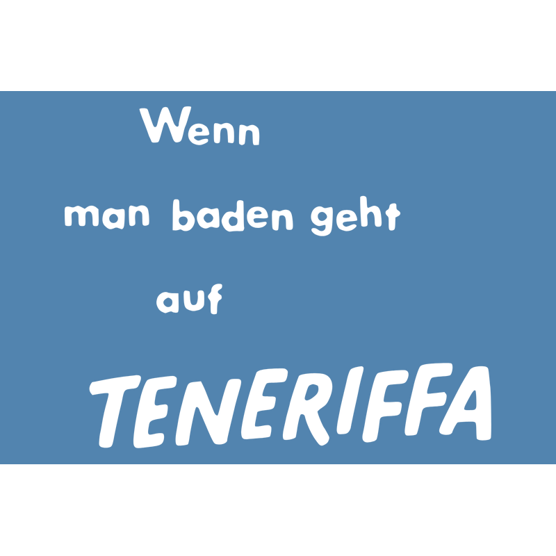 Wenn man baden geht auf Teneriffa Logo PNG Vector, Icon Transparent