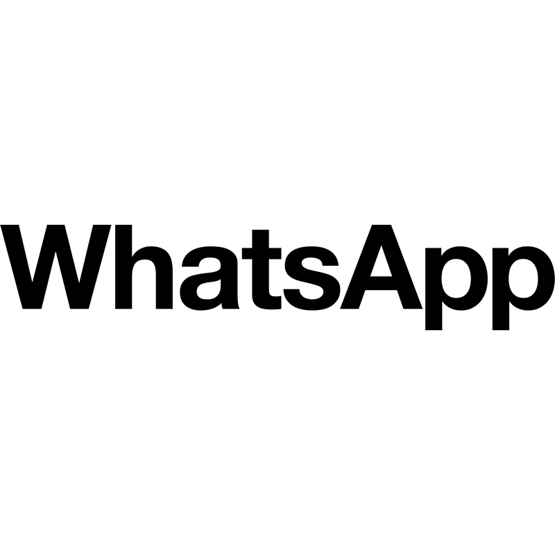 WhatsApp Black Logo PNG Vector  PNG