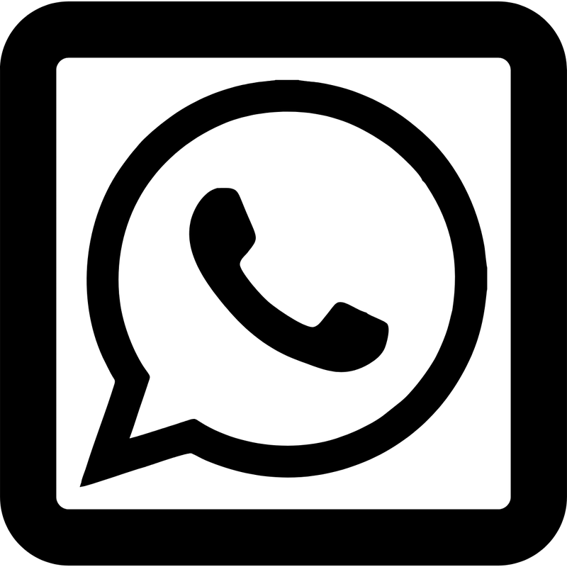 Whatsapp Icon Black Logo PNG Vector  PNG